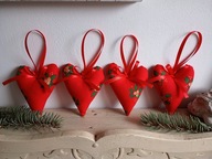 SERCA SERDUSZKA BAWEŁNA ZAWIESZKI komplet 4 szt.