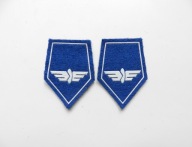 POLICJA KOLEJOWA, OZNAKI na MUNDUR - ORYGINALNE PATKI wz.90 KORPUSÓWKI 1990