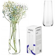 ELEGANCKI WAZON SZKLANY WYSOKI 24CM NA KWIATY SALON BIURO DOM