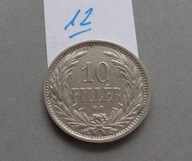 10 FILLER z 1909 roku , Austro-Węgry dla Węgier , GALICJA , ŁADNE