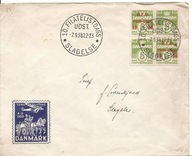 DANIA DANMARK -koperta ozdobna -obieg 1938 rok -DZIEŃ ZNACZKA