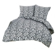 pościel bawełna lux 160x200 + 2x70x80 guzik B 201 Kaszubski motyw szary