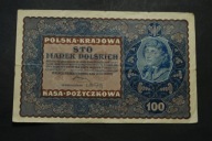 Polska - banknot - 100 Marek - 1919 rok ID Seria V