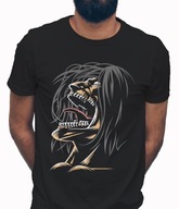Koszulka męska bawełniana z nadrukiem anime ATTACK ON TITAN ATAK TYTANÓW