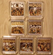 OŁTARZ WITA STWOSZA 7 x 1 $ DOLAR 2015 NIUE 7 x 15 g = 105 GR AG 999 + CER