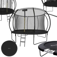 TRAMPOLINA OGRODOWA 366cm 12ft SIATKA DRABINKA ZESTAW MOCNA XXL 150kg