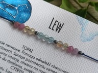 Lew. Bransoletka na szczęście, kamienie. Zodiaki.