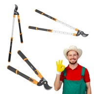 SEKATOR NOŻYCE DO GAŁĘZI TELESKOPOWY REGULOWANY DUŻY DOBRY CHWYT LEKKI