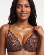 Chantelle plunge t-shirt biustonosz Chantelle Fleurs C12M20 push up 75A
