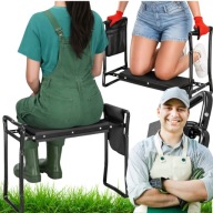 KRZESŁO OGRODOWE TABORET DO OGRODU SKŁADANE ROZKŁADANE 3W1 PRZENOŚNE MOCNE