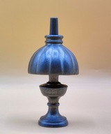 Lampka nocna - miniaturka z cyny - kolekcjonerska - do gablotki z figurkami