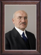 Obraz Andrzej Pszenicki portret w drewnianej ramie ze szkłem