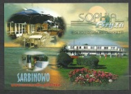 Widokowka Sarbinowo z obiegu ze znaczkiem 2002