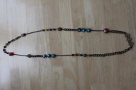 Naszyjnik Kamienie naturalne, cyrkonie, metal