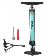 Pompka rowerowa z manometrem podłogowa metalowa
