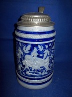 -OBNIŻKA-[@eb] --Stary --Kobaltowy kufel ok, 1900r -03--