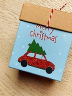 Pudełko prezentowe opakowanie na prezent Boże Narodzenie Christmas 10x10 cm