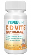 MULTIWITAMINY DLA DZIECI NOW FOODS KID VITS JUICY ORANGE 60t do ssania