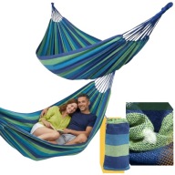 HAMAK OGRODOWY DWUOSOBOWY DUŻY HUŚTAWKA TURYSTYCZNY MOCNY + TORBA GRATIS