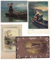 7-DM62- Obrazy z łodziami 1910-20r