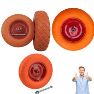 KOŁO DO TACZKI PEŁNE 400MM /130KG POLIURETANOWE PEŁNE