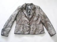 L'EVOLUTION MARYNARKA ŻAKIET ŻAKARD NOWA XL 42