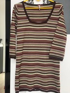 T SWETER WHITE STUFF CIENKA TUNIKA WEŁNA UROCZE PASKI