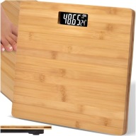 Waga łazienkowa bambusowa LCD 180 kg Step-On temperatura
