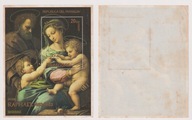 Paragwaj 1983 blok obraz Rafaela Madonna z Dzieciątkiem rewers zaplamiony