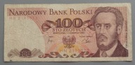 100 złote z 1982 roku seria HN , ŁADNE , z okresu PRL-u