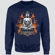 Granatowa Bluza M Unisex z Nadrukiem Buddy – Idealna Na Każdą Okazję