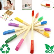 Bambusowe Szczoteczki do Zębów 6 Szt. z Miękkim Włosiem - ZDROWE DZIĄSŁA