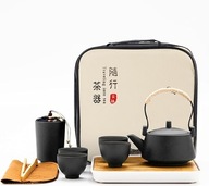 CHIŃSKI ZESTAW DO HERBATY KUNG FU PRZENOŚNY PORCELANOWY