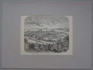 Jelenia Góra, widok ogólny, drzeworyt 1884, Burmann-Täubert KARKONOSZE