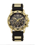 Elegancki złoty zegarek ZHOWE męski z silikonowym paskiem