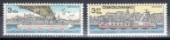 Czechosłowacja 1982 Znaczki 2679-80 ** Dunaj statki parowce Bratysława