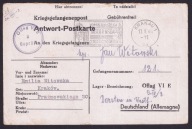 Oflag VIE Dorsten kartka z GG do obozu 1941 rzadki stempel wirnik Kraków
