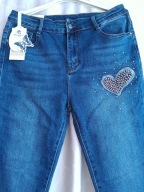 Moon Girl spodnie damskie jeansy elastyczne uciągliwe 37 2 xl 3 xl 44