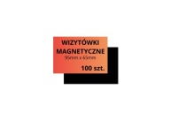 100 SZT. WIZYTÓWKI MAGNETYCZNE 95x65 mm MAGNES REKLAMOWY