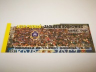 bilet LECH Poznań - ZAGŁĘBIE Sosnowiec 28.10.2001