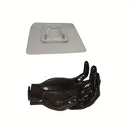 WIESZAK UCHWYT HAK WIELOFUNKCYJNY DŁOŃ BIAŁY BEZ WIERCENIA CZARNA