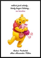 A2 PLAKAT "CYTATY Z KSIĄŻEK" A.A. MILNE KUBUŚ PUCHATEK, MIŁOŚĆ JEST WTEDY..