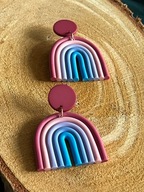 Długie kolorowe kolczyki Tęcza Rainbow