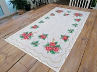 ŚWIĄTECZNY OBRUS ŚWIECE GWIAZDA BETLEJEMSK 130x71