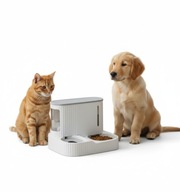 Podajnik Karmy I Wody Dla Psa I Kota Dla Zwierząt Dozownik Poidło 2w1 3,85L