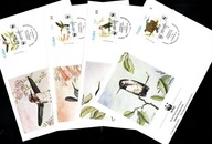 Kuba - 4 Koperty FDC / 3605-3608 ( WWF - Fauna - ptaki -Koliber ) 1992 r.