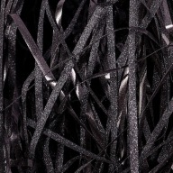 Wypełniacz Do Pudełek Prezentów Paczek Ozdobny Czarny Błyszczący 100 g