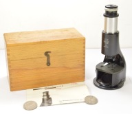 MIKROSKOP PRZENOŚNY ROW RATHENOW 37/190/1001 KOMPLET SPRAWNY