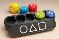 KOSTKI kości GONGGI GONGI GONG-GI GRA SQUID GAME + ETUI WYPEŁNIONE