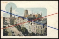 PTP - GDAŃSK # DANZIG # RATUSZ, KOŚCIÓŁ MARIACKI # POCZTÓWKA